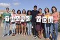 Group Of People Saying Thank