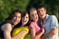 A Group Of Young People Having...