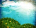 Grunge Nature Background With ...