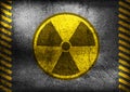 Grunge Nuclear Radiation Symbol