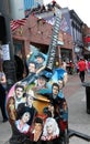 Guitar with Country Music Legends Faces Outside of Legends Live Music Corner, Downtown Nashville
