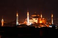 Hagia Sophia in night