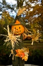 Halloween Jack-o-lanten Scarecrow - 1