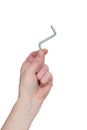 Hand with allen key