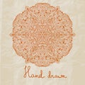 Hand drawn flower crumpled paper texture Stock Photography