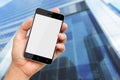 Hand Holding Smart Phone With ...