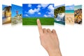 Hand Scrolling Nature And Trav...