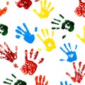 Prints Of Hands Of Child