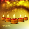 Happy Diwali Glittering bright colorful background