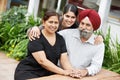 Happy Indian Adult People Family