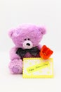 Happy Mothers Day Card - Teddy Bear Stock Photo