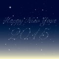 Happy new year 2015 from stars