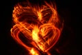 Heart on fire