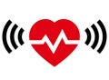 Heart rate with radio signal