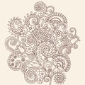 Henna Mehndi Paisley Doodle Vi...