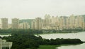 High rising buildings in an urban area Stock Photography