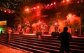 Hindi Rock group-Ashwamedh performing on stage. Stock Image