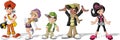 Hipster Cartoon Young People