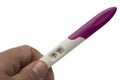 Holding Positive Pregnancy Test