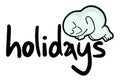 Holidays Label