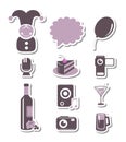 Holidays And Party Paper Icons