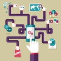 Illustration Concept For Mobil...