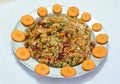 Indian delicacy - the vegetable rice pulao Stock Photography