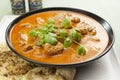 Indian Meal Food Curry Lamb Rogan Josh Naan Bread