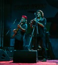 Indian music band performers live in concert Stock Images