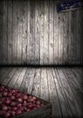 Interior Wood Barn, Grunge Bac...