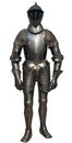 Isolated antique knight