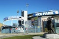 Jackie Robinson and  Pee Wee Reese Statue in Brooklyn in front of MCU ballpark