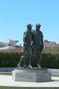 Jackie Robinson and Pee Wee Reese Statue in Brooklyn