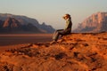Jordan: Tourist in Wadi Rum