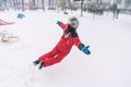 Jumping In Snow