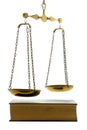 Justice Scale And Old Law Book...