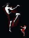 Kickboxer Illustration