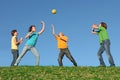 Kids Or Children Playing Ball