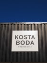 Kosta Boda sign