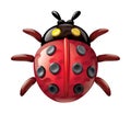 Ladybug Illustration Plasticin...