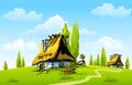 Landscape With Old House In Th...
