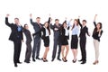 Large Group Of Excited Busines...