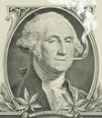 Legalized marijuana George Washington with joint