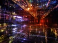 Lights Of Fractal Metropolis
