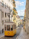 Lisbon's Gloria funicular, Portugal
