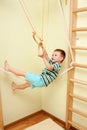 Little Child Walking On Tightr...
