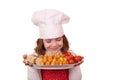 Little Girl Cook Smell Food