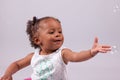 Little Girl Playing With Soap ...