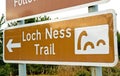 Loch Ness Monster: unusual road sign.