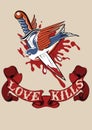 Love Kills tattoo